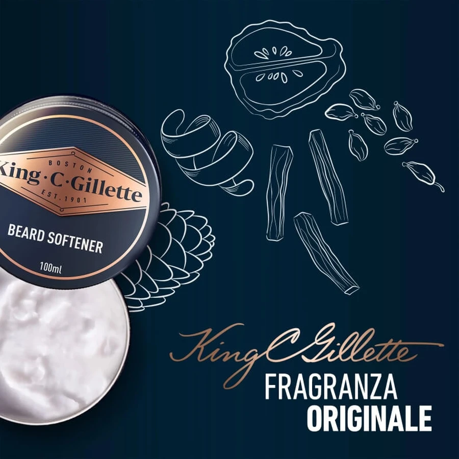 Gillette King C. Gillette – balsam delicat pentru bărbierit 100 ml