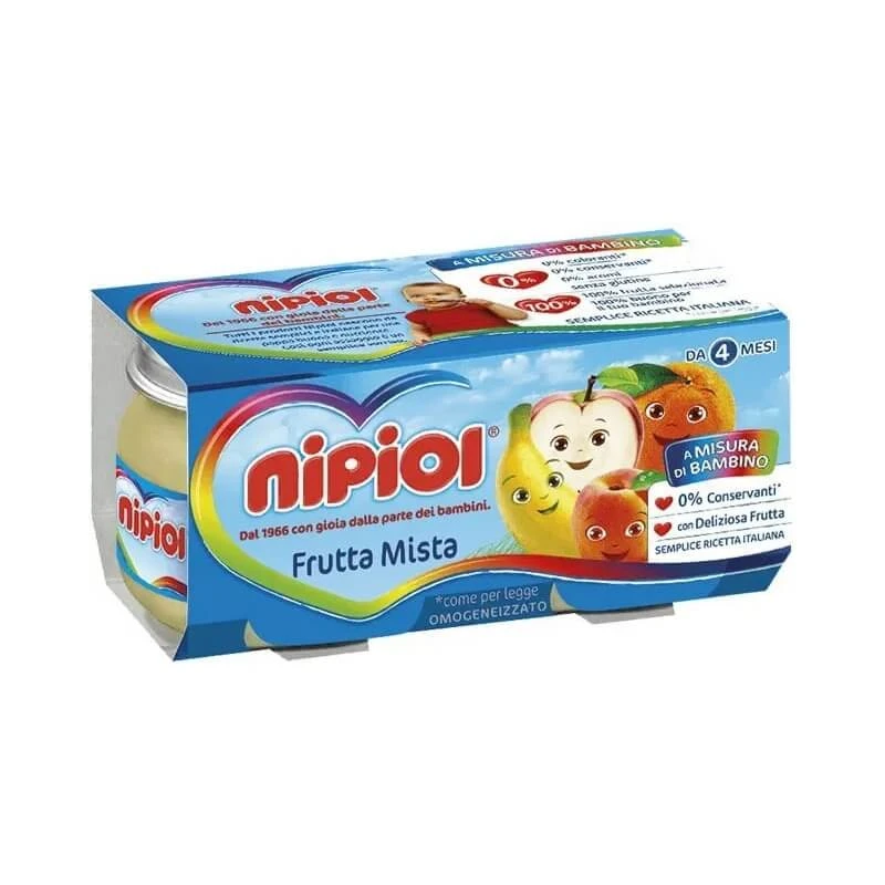Nipiol Babybrei mit gemischten Früchten, 6 x 80 g