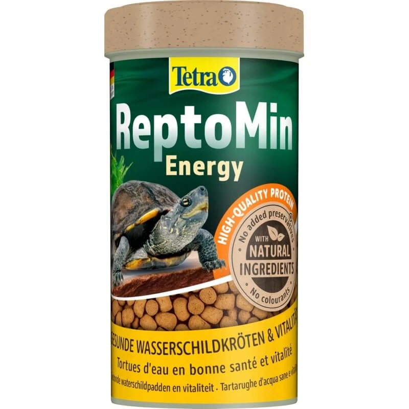 Tetra Reptomin Energy Krill und Garnelen – Ergänzungsfutter für Wasserschildkröten, 250 ml
