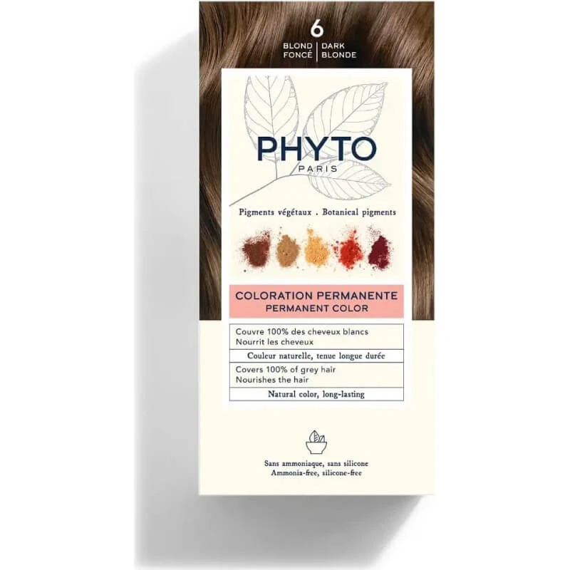 Phyto Hair Color – Permanente Haarfarbe Nr. 6 Dunkelblond