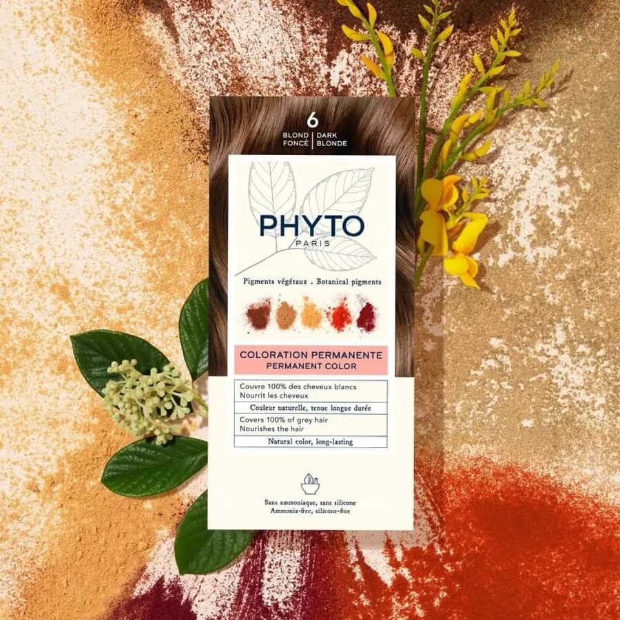 Phyto Hair Color - Permanente haarkleuring nr. 6 Donkerblond