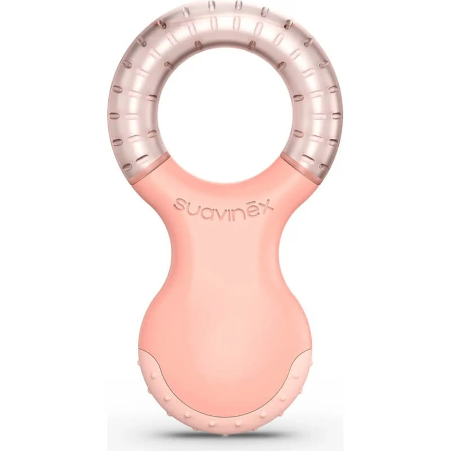 Pierścień do ząbkowania Suavinex Cooling – gryzak dla dzieci od 4. miesiąca życia, różowy: ceny i cechy
