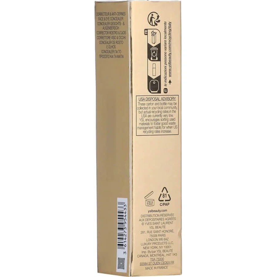 Anti-cernes « All Hours Precise Angles » d'Yves Saint Laurent - Anti-cernes lumineux n° LC1