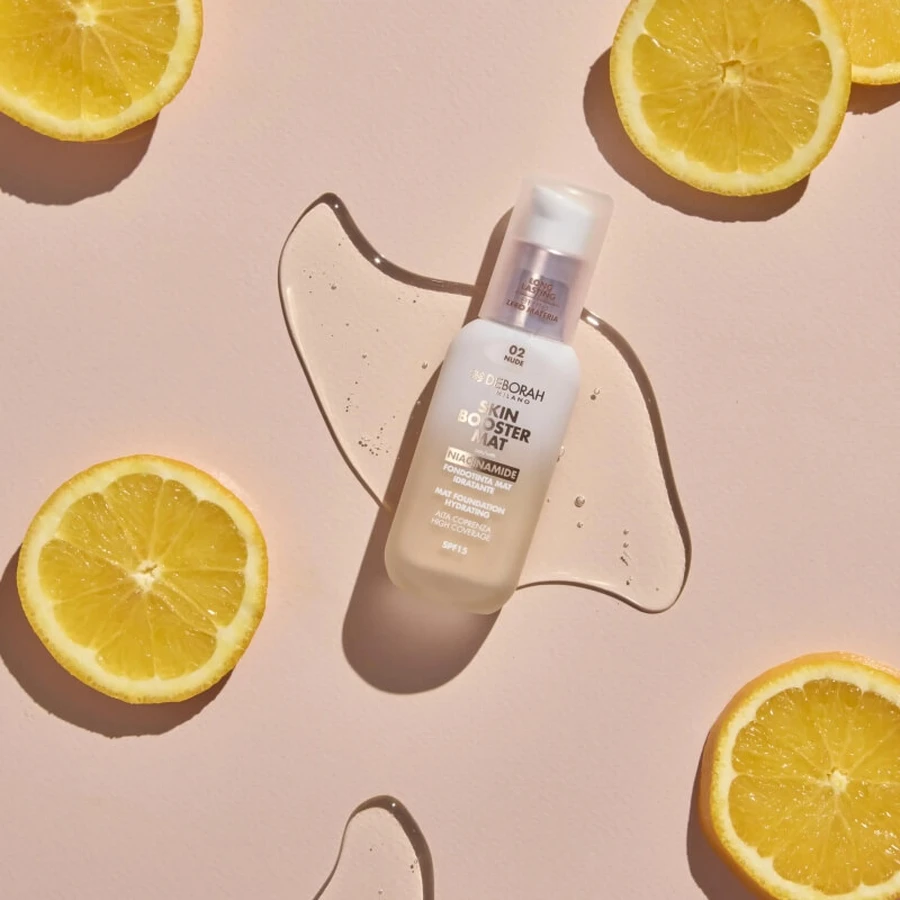 Deborah Skin Booster Mat SPF 15 – fond de ten mat hidratant – nr. 04 warm