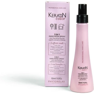 Phytorelax Keratin Color 5 în 1, mască sub formă de spray, 150 ml