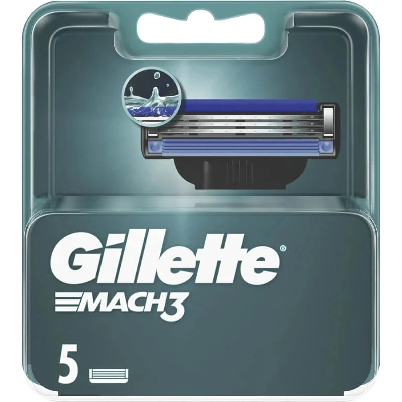 Gillette Mach3 – 5 Rasierklingen für einen manuellen Rasierer