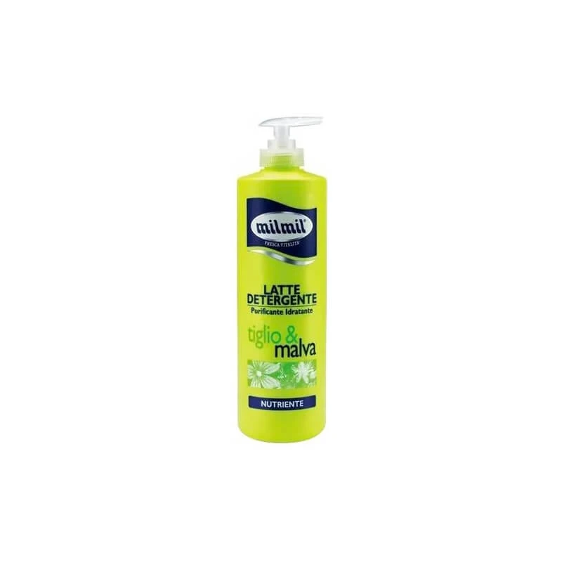 Mil mil Pflegende und reinigende Reinigungsmilch mit Lindenblüten und Malve, 500 ml