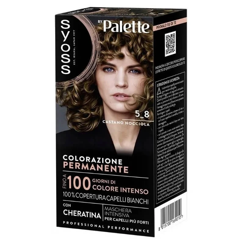 Syoss Haarfärbeset – Permanente Haarfarbe 5-8 Haselnussbraun