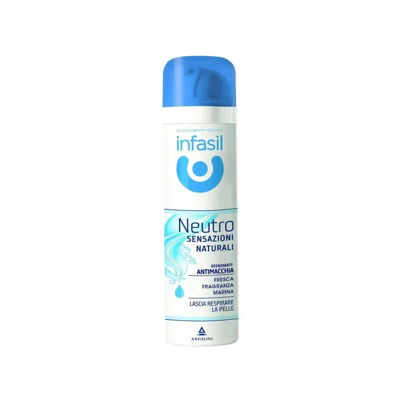 Infasil Neutro Natural Sensations – Frischer Meeresduft – Fleckenresistentes Deodorant 150 ml
