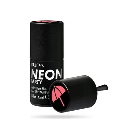 Pupa Neon Party – Nagellack mit Neon-Effekt Nr. 900 „On the Beach Pink“