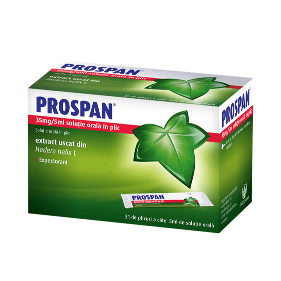 Prospan, 35 mg/5 ml Lösung zum Einnehmen, 21 Beutel, Engelhard Arznemittel