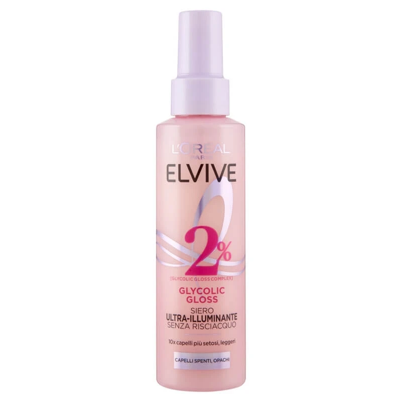 Elvive Glycolic Gloss – Ultra-aufhellendes, seidig-glattes Leave-in-Serum, 150 ml