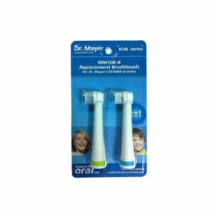 Recharge pour brosse à dents électrique pour bébé GTS1000K Blue, 2 pièces, Dr. Mayer