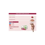 Natural Trainer Adult Tuna and Beef Bites Multipack - Complete Food for Adult Cats, 12 pouches x 85 g