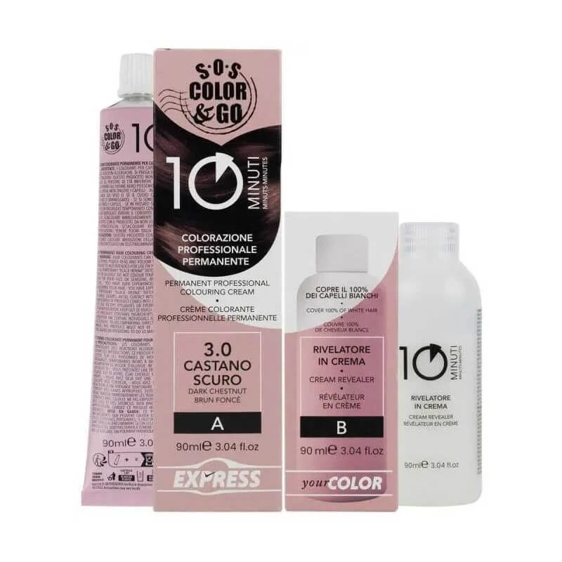 Alama Sos color&go – Dauerhaarfarbe Nr. 3.0 Dunkelbraun