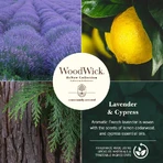 Woodwick Lavendel & Zypresse – Große Duftkerze, 368 g