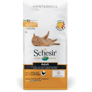 Schesir Adult Chicken – Alleinfuttermittel für ausgewachsene Katzen, 10 kg