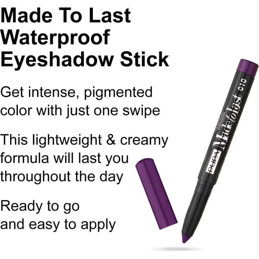 Pupa Made to Last Waterproof Eyeshadow - Oogschaduwstift nr. 010 Shocking Violet