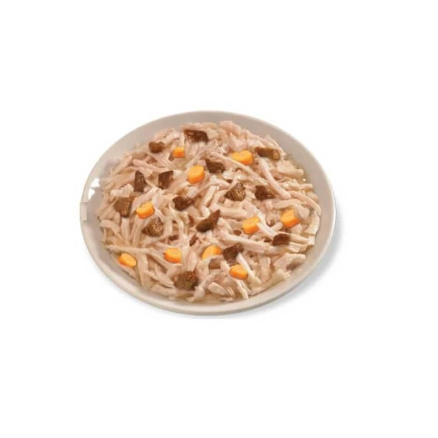 Life Petcare Life Cat Natural Kip met kippenlevertjes en wortelen - Compleet kattenvoer, 150 g