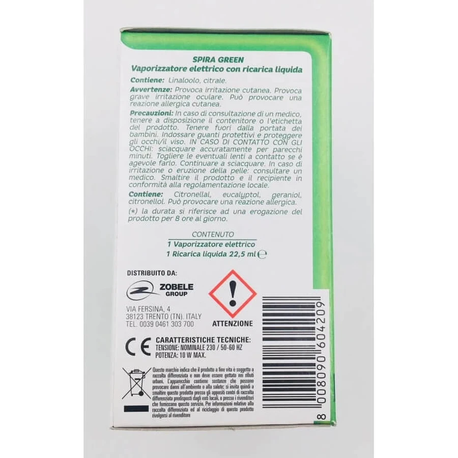 Spira Green Electric Vaporizer - Insecticide