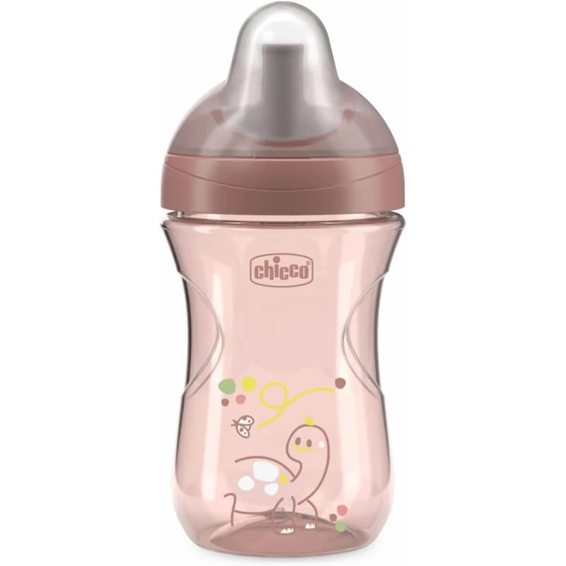 Chicco Advanced Cup, 266 ml – tropfsicherer Kunststoffbecher mit Strohhalm