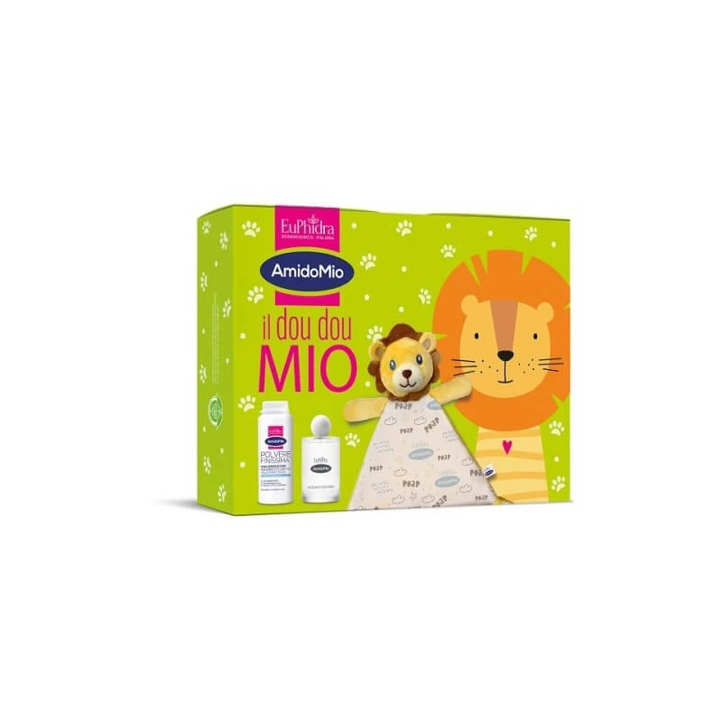 Euphidra „Il Doudou Mio“ Geschenkset – ultrafeines „talcfreies“ Talkumpuder, 100 g, und sanftes Eau de Cologne, 100 ml
