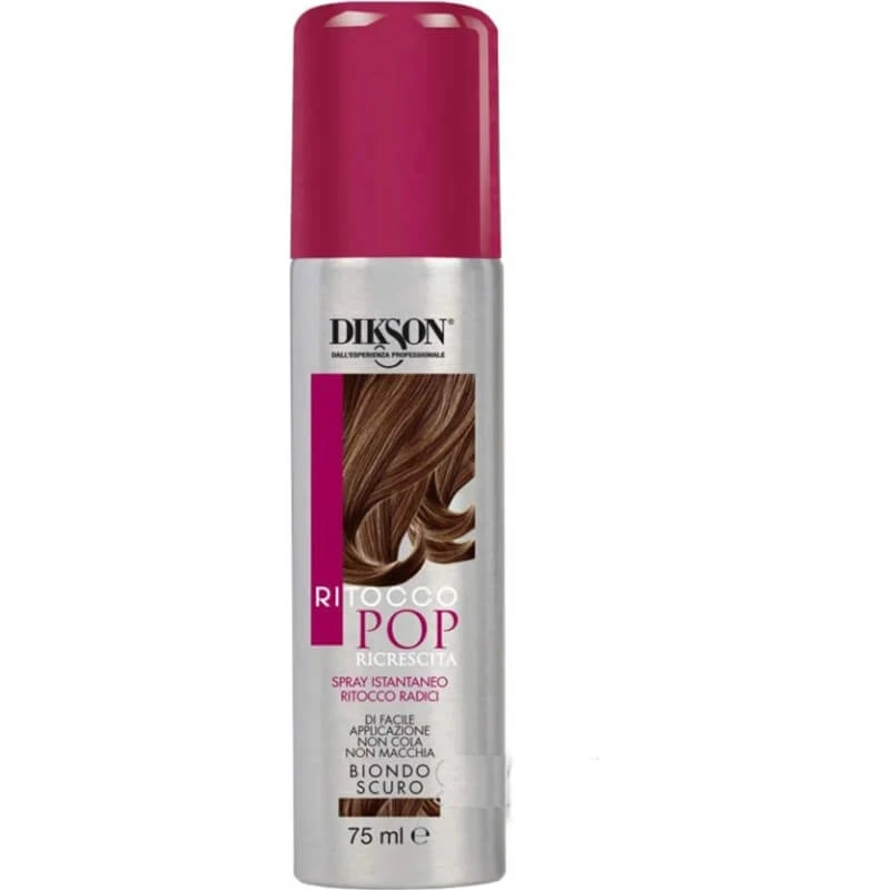 Dikson Pop Root Touch-Up – Spray zum sofortigen Nachfärben der Haaransätze in Dunkelblond, 75 ml