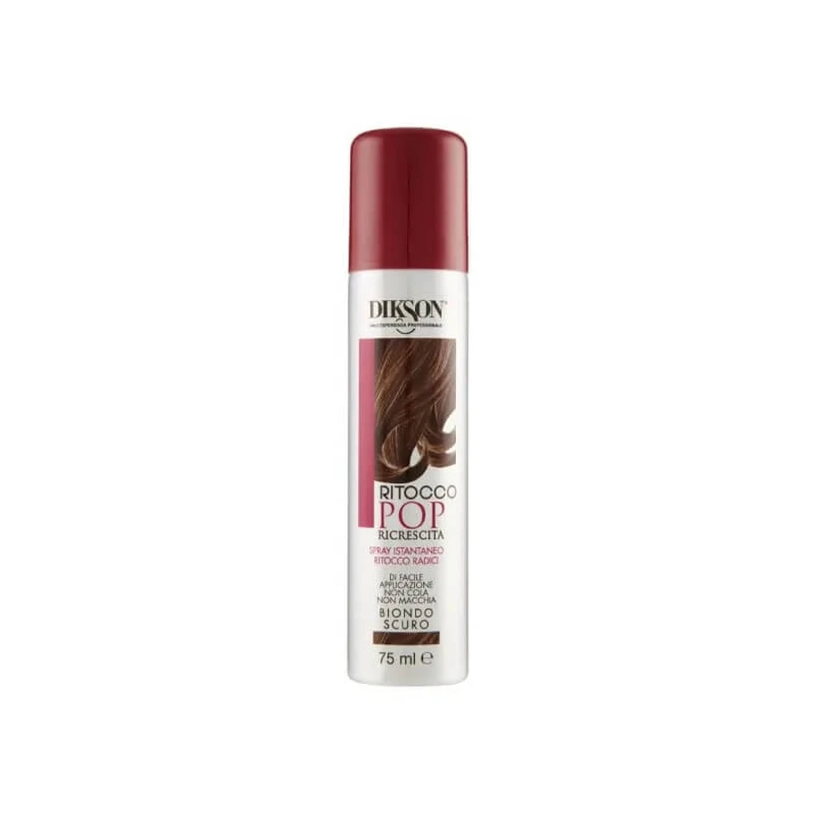 Dikson Ritocco pop pentru rădăcini – spray instant pentru retușarea rădăcinilor, blond închis, 75 ml