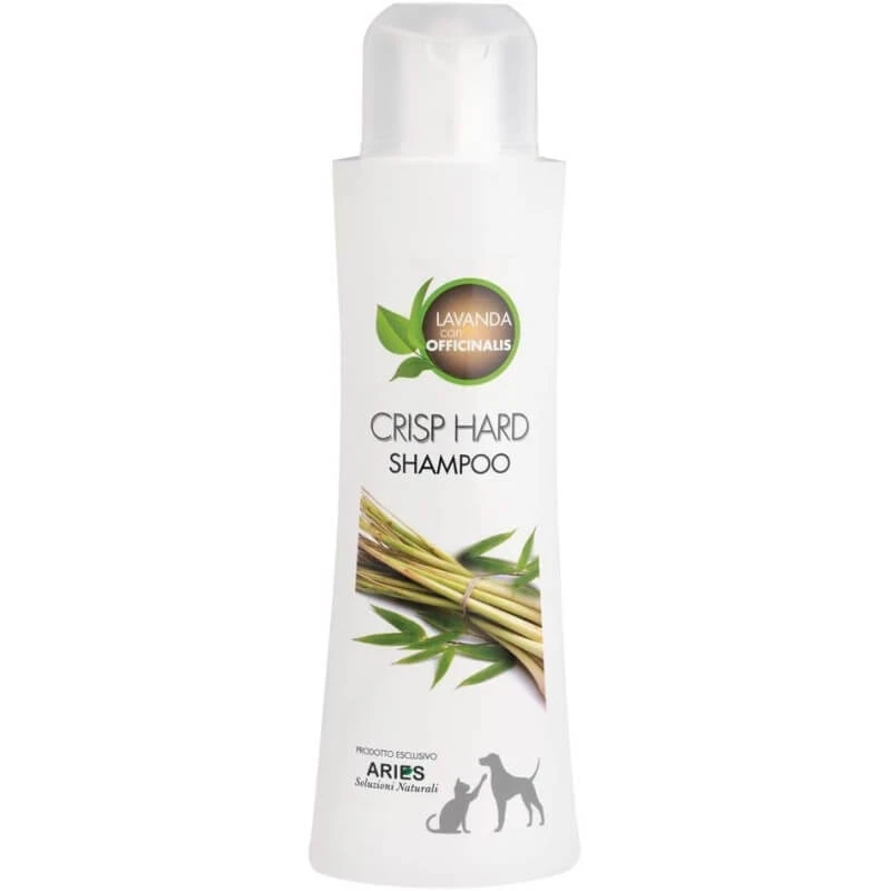 Aries biopetcosmetic Crisp Hard – Professionelles stärkendes und strukturgebendes Shampoo für grobes und raues Fell, 250 ml