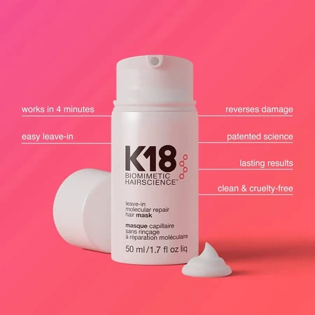 K18 Molecular repair hair mask - mască reparatoare fără clătire 50 ml