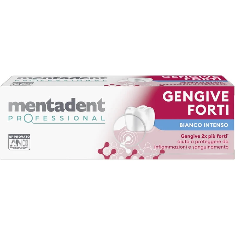 Mentadent Professional - Tandpasta voor sterk tandvlees, intens wit, 75 ml