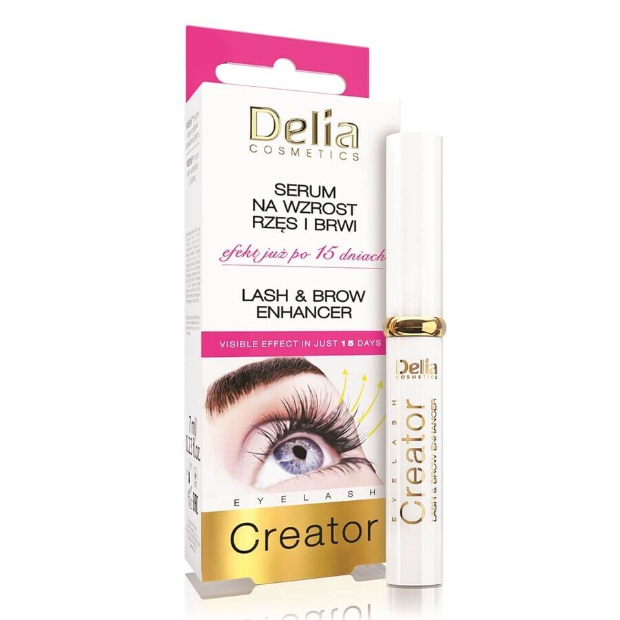 Wimpern- und Augenbrauenverstärker-Serum, 7 ml, Delia Cosmetics
