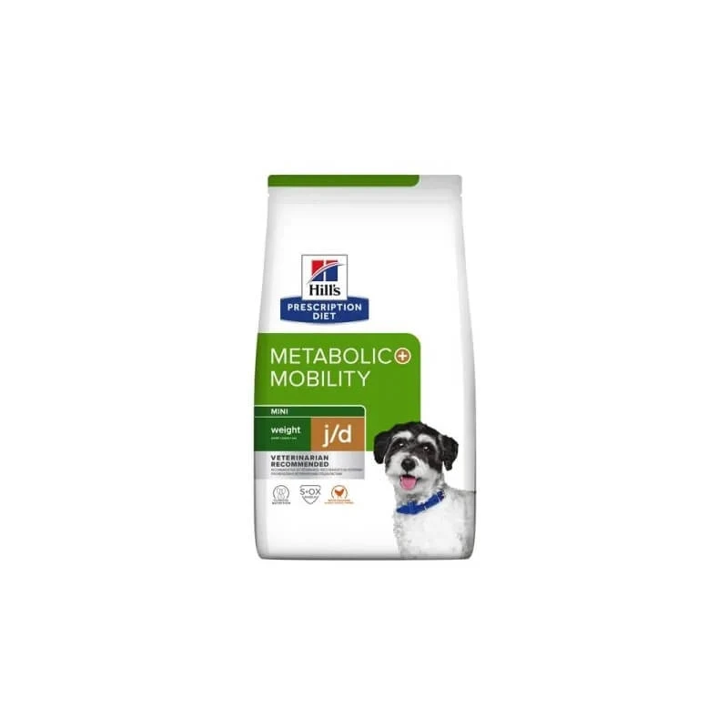 Hill's Prescription Diet Metabolic + Mobility Mini J/D – Trockenfutter für Hunde, 3 kg