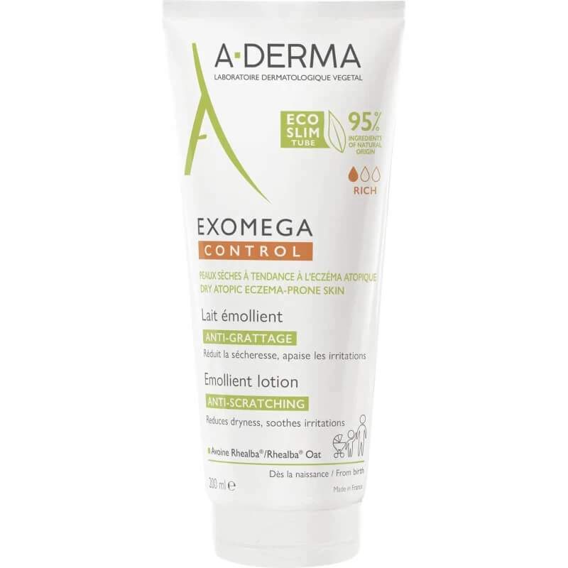 Aderma Exomega Control – Beruhigende Lotion gegen Juckreiz, 200 ml