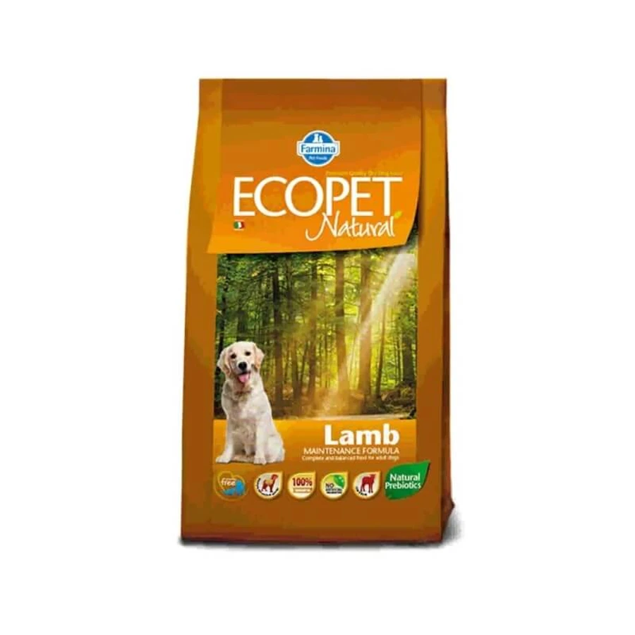 Farmina Ecopet Natural Miel – hrană completă pentru câini adulți, 12 kg
