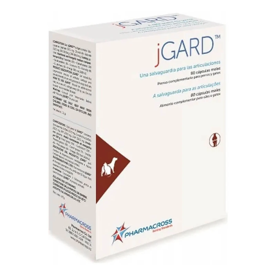 Pharmacross Jgard 80 capsule – furaj complementar pentru articulațiile câinilor și pisicilor