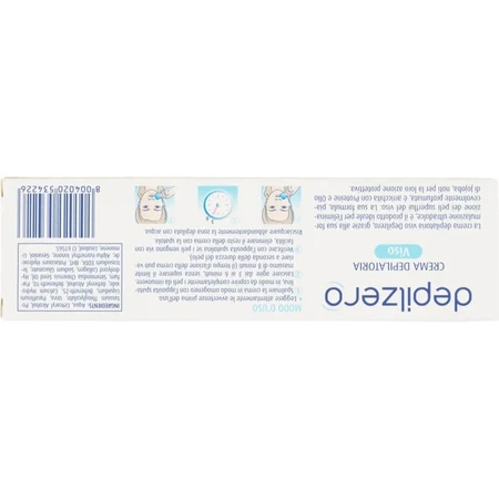 Depilzero Gesichts-Enthaarungscreme für empfindliche Haut mit Lotusblüte und Aloe Vera, 50 ml