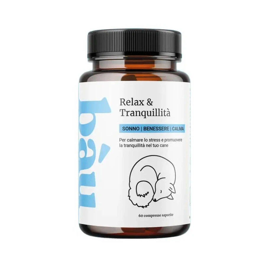 Bau Cosmetics Relax &amp; Tranquillity 60 comprimate – hrană complementară pentru somnul câinelui