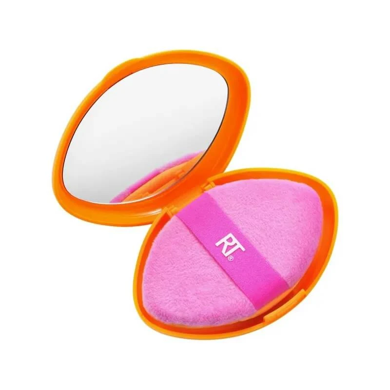 Real Techniques Miracle 2-in-1 Powder Puff – Vielseitiger Make-up-Schwamm mit Etui