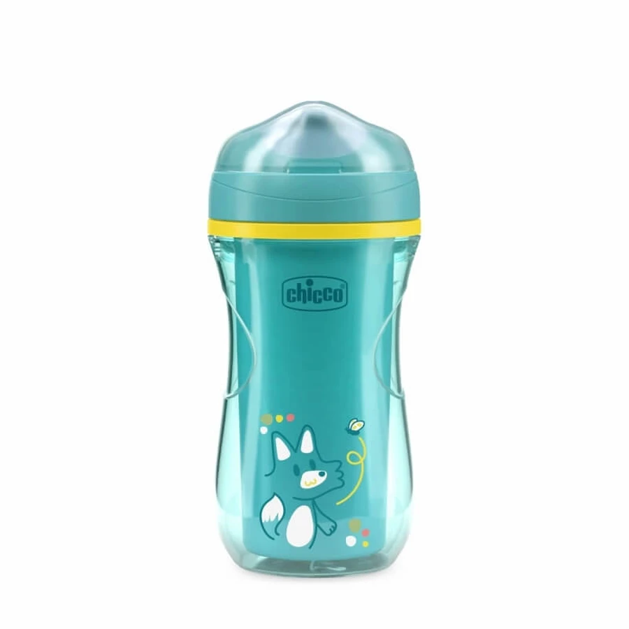 Chicco cană Active 14 luni+, capacitate 266 ml, culoare albastru deschis