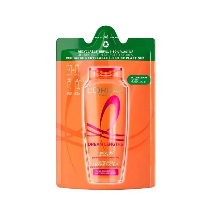 Elvive Dream long - shampoo ricostruttore - eco ricarica 250 ml