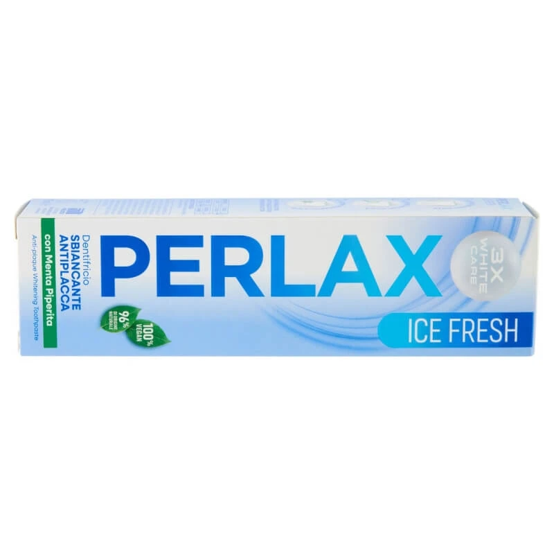 Perlax Ice Fresh – Zweiphasige Zahnpasta zur Zahnaufhellung, gegen Zahnbelag und zur Erfrischung, 75 ml