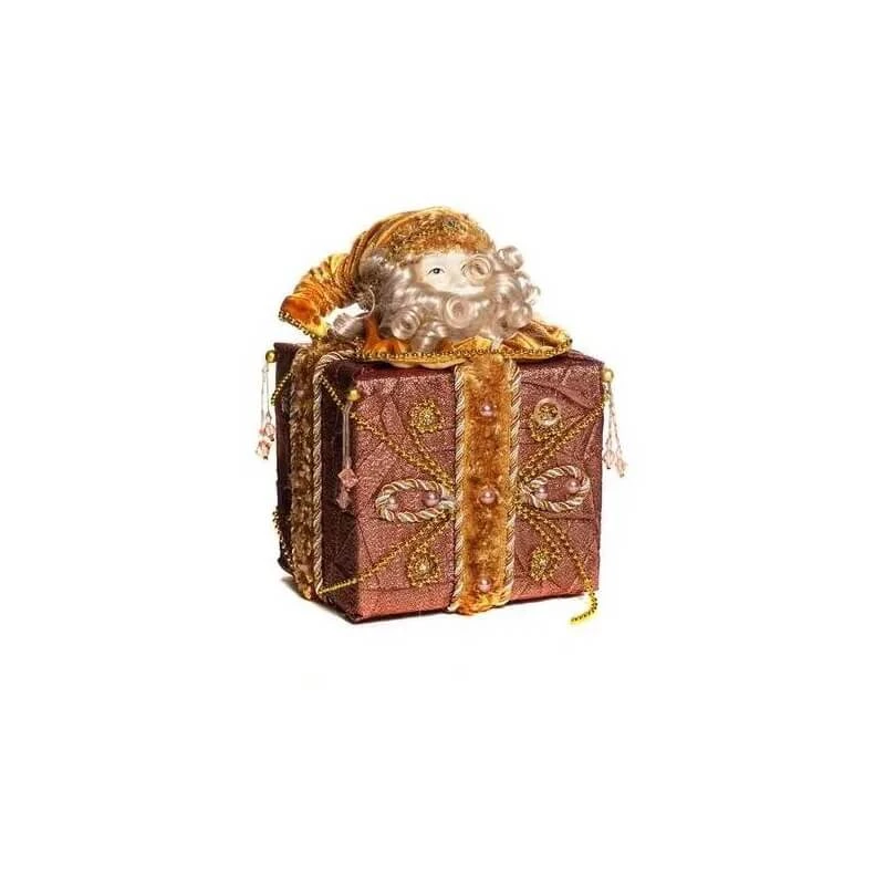 Dgs Weihnachtsmann-Geschenkbox-Dekoration, 28 cm hoch
