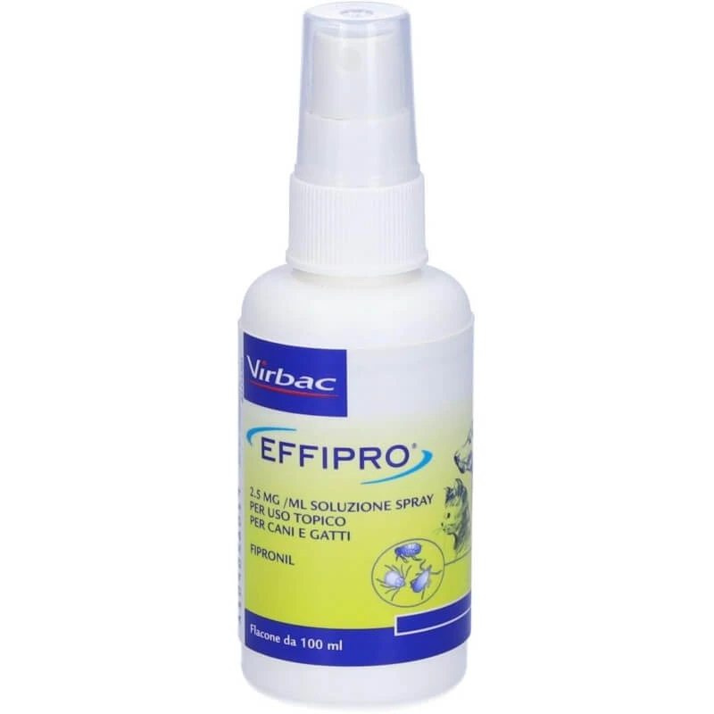 Virbac Effipro – Fipronil-Antiparasitenspray für Hunde und Katzen, 100 ml