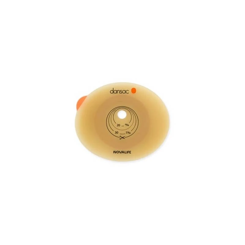 Dansac Novalife2 Abdeckplatte für Ileostomie und Urostomie, 70 mm, zum Zuschneiden, 10-62