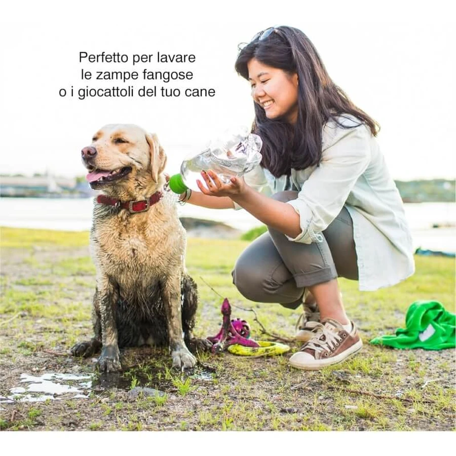 Kurgo Kurgo mud dog - doccia portatile da viaggio per cani verde