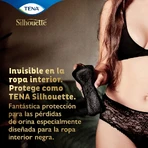 Tena Silhouette Noir – 18 tampoane mini pentru incontinență urinară