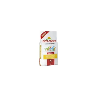 Almo Nature Holistic – Hrană uscată pentru câini adulți de talie mare, cu aromă de pui și orez, 12 kg