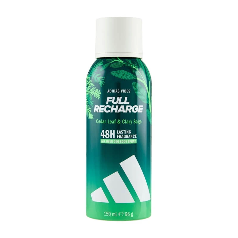 Adidas Vibes Full Recharge – 48-Stunden-Deodorant-Spray mit Energiekick, 150 ml
