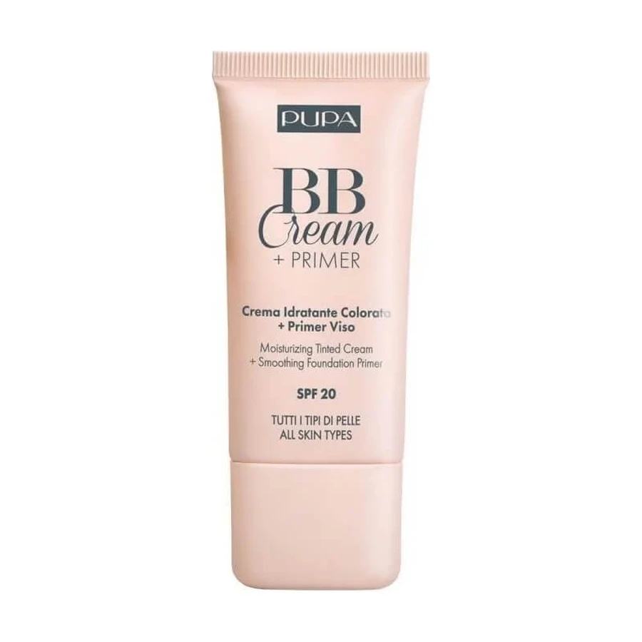 Pupa BB Cream + primer pentru toate tipurile de ten, SPF 20, nr. 001 nude